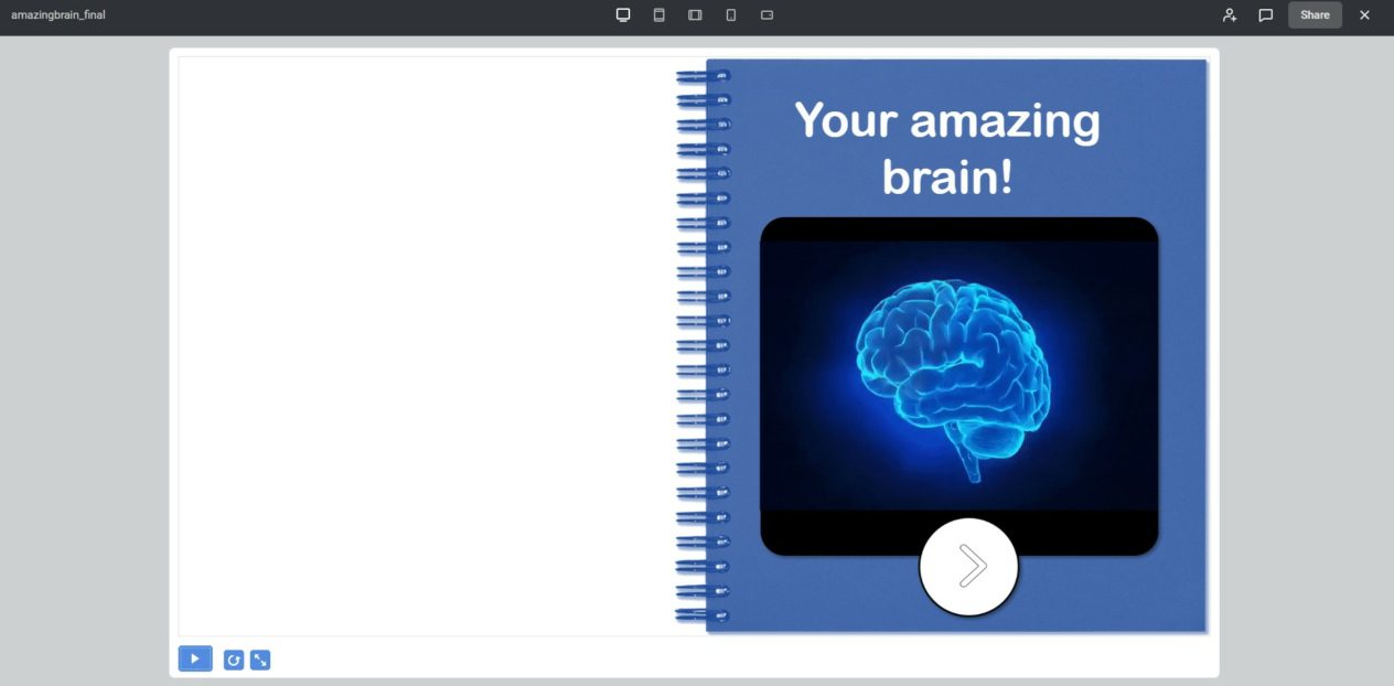 Still from amazing brain e-learning module